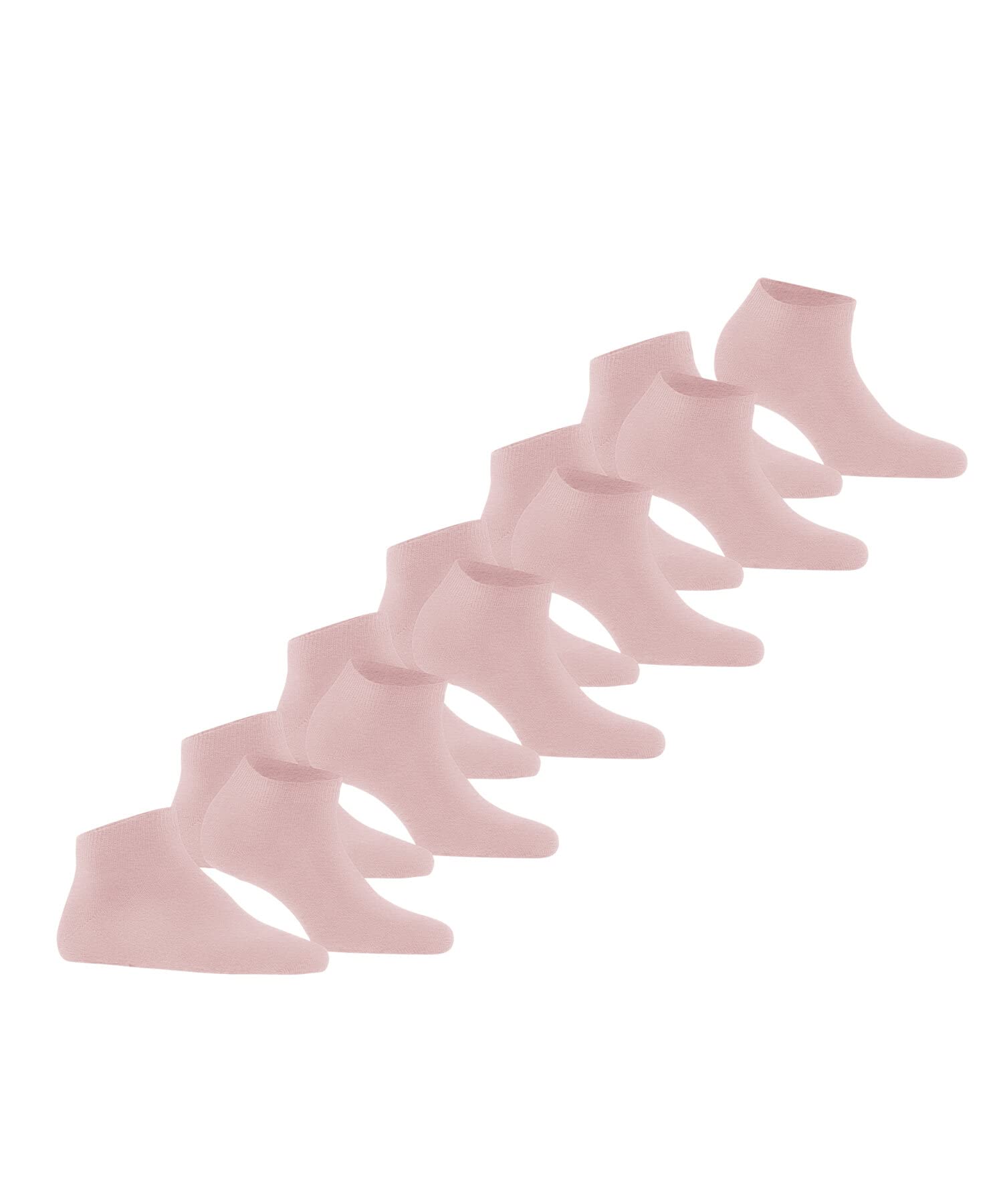 FALKE mujer Happy 6-Pack calcetines tobilleros transpirable algodón tobillera corta reforzada extra suave sobre piel plana costura en la zona de los dedos de los pies multipack 6 pares