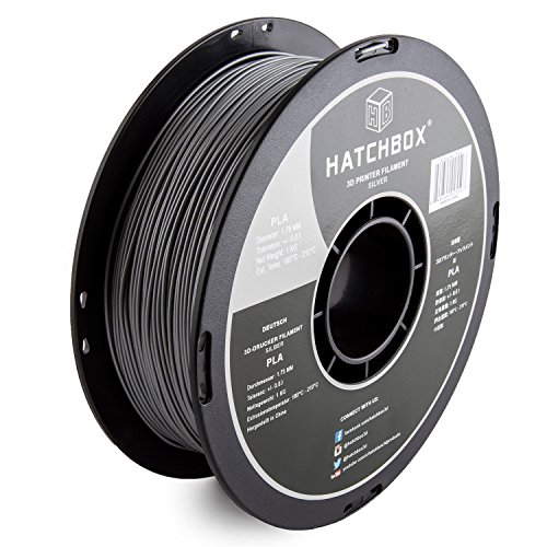 HATCHBOX Filament PLA pour imprimante 3D, précision dimensionnelle +/- 0,03 mm, bobine de 1 kg