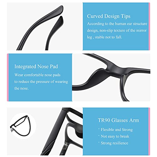 Image of SooGree Blue Light Glasses for Kids Blue Light Blocking Glasses for Teen Boys Girls,Computer Screen Gaming TV Phone