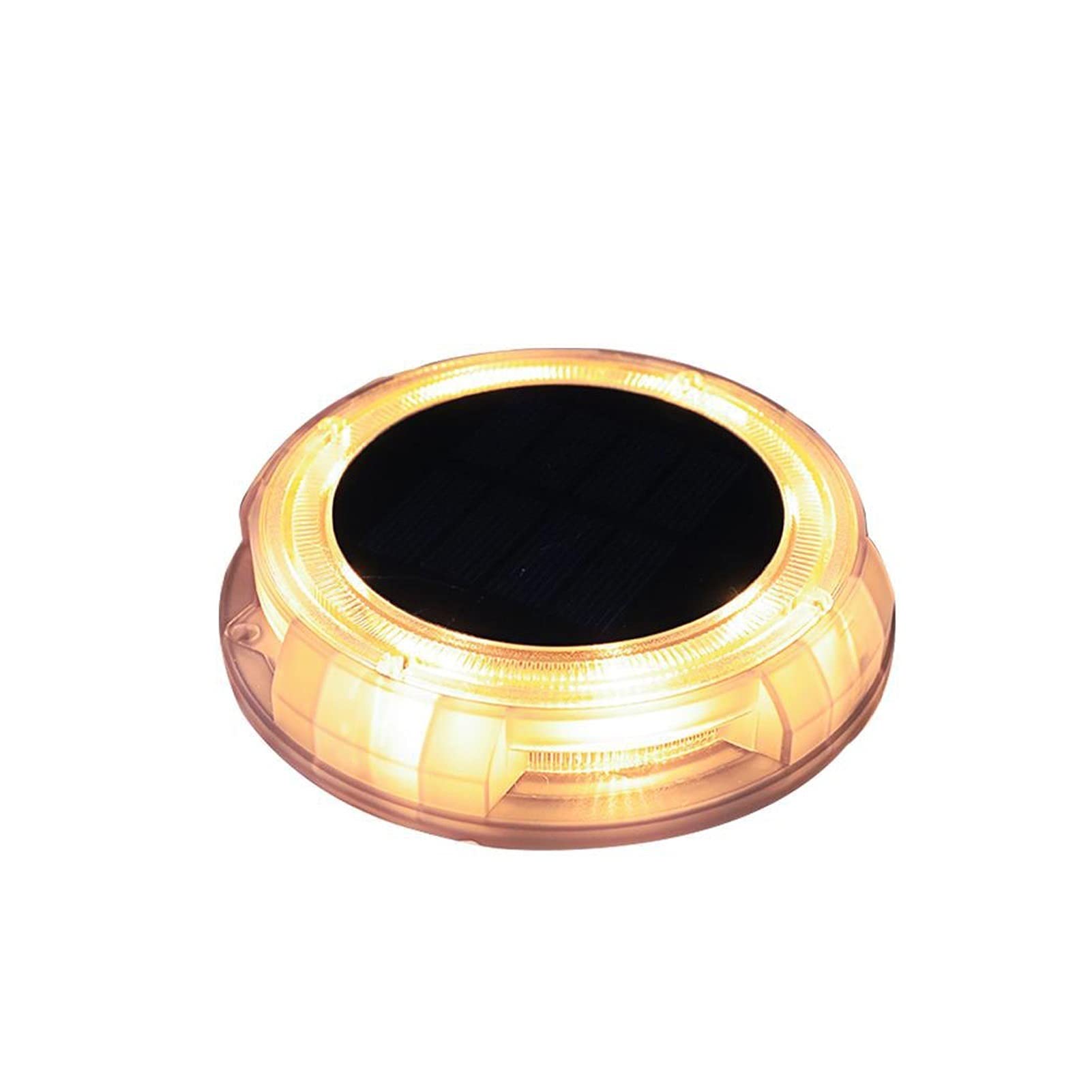 Solar-Bodenleuchten, 12 LED-Solar-Gartenleuchten for den Außenbereich, Weg, Hof, wasserdichte Bodeneinbauleuchten, Solarleuchten for den Außenbereich Lampen (Color : Warm Light, Size : 4pack)