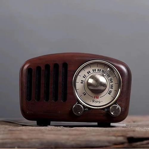 Miniatura 5 de Vintage Radio Retro Nogal Madera FM Antiguo Estilo Clásico Fuerte Mejora Bajo