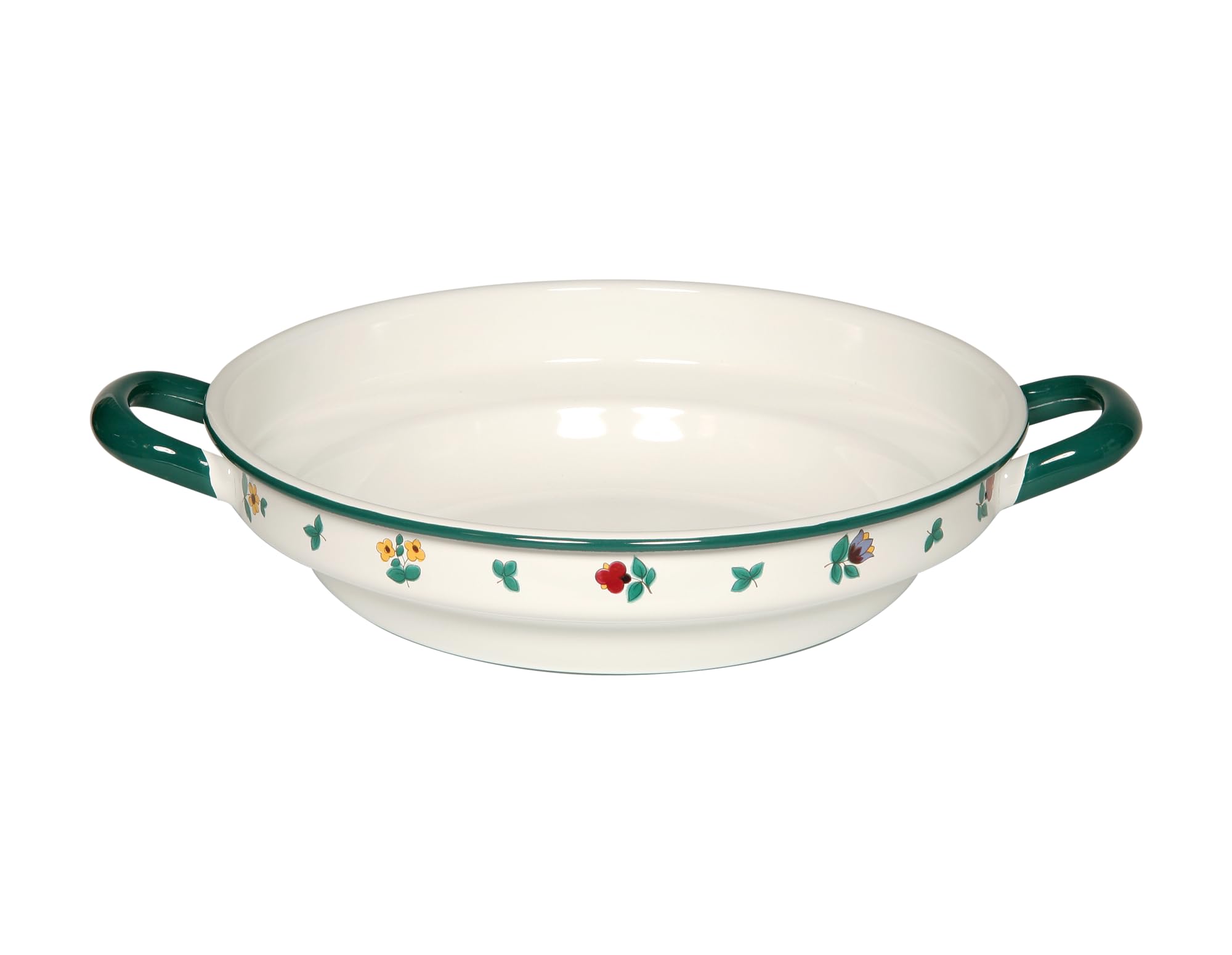 Riess Country-Gmundner Strewn flowersFarmer Bowl Flat, Diameter-28 Cm Multi Colour