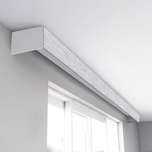 zshine Curtain Pelmet Panel Without Tracks Decorative Valance Ceiling or Wall Mounting Customize Length for Roller Blins, Venetian Blinds, Curtain etc (Fabric Wrapped 1)