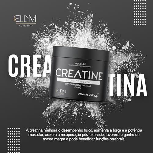 Kit Creatina 300g Pura Monohidratada + Beta Alanina 300g ELLYM NUTRITION Performance Para Treino Pós