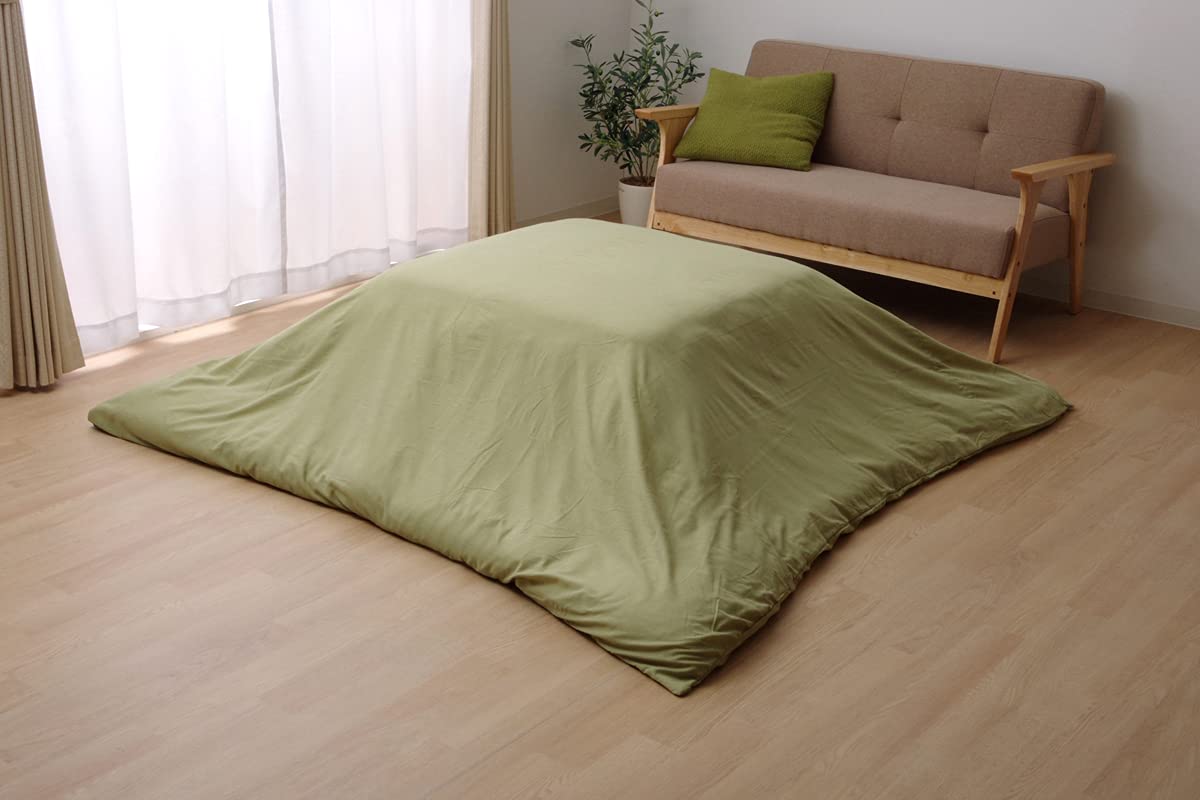 【色: グリーン / 正方形（195×195cm）】こたつ布団カバー 正方形 1 Amazon.co.jp: イケヒコ こたつ布団カバー 正方形 アトリエ 約