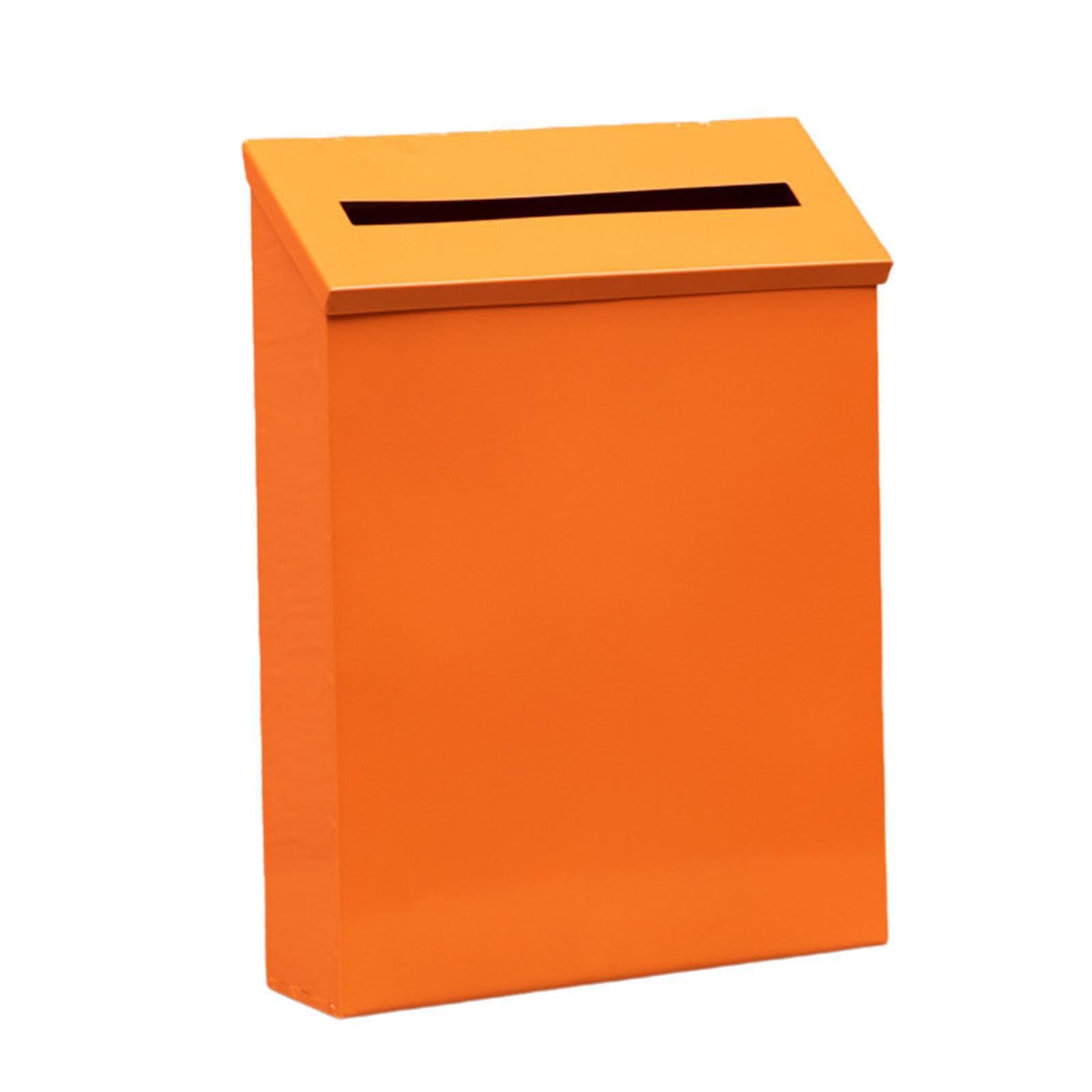 PIXZCSA Portable Iron Mailbox With Large Capacity For Household And Commercial Decorative Durable Portable Multifunctional Home Magazines Non Locking Letters