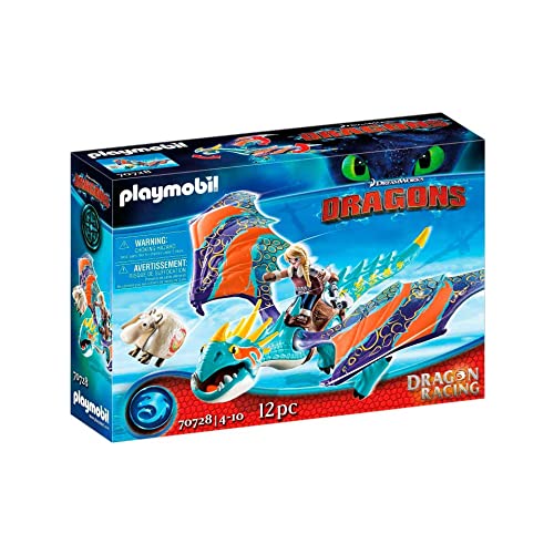 PLAYMOBIL DreamWorks Dragons 70728 Dragon Racing: Astrid und Sturmpfeil, Ab...