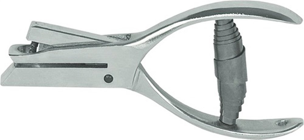 Kontrollzange Gesamt-L.145 mm Rundloch D. 3mm