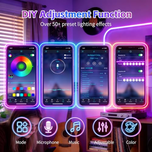 Cinta de Neón LED RGB 200FT Flexible Impermeable miniatura 3