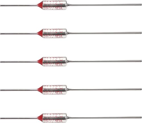 Fielect 2 fusibles térmicos RY 341.6 F de corte térmico de circuito de corte de temperatura fusible 250 V 10 A