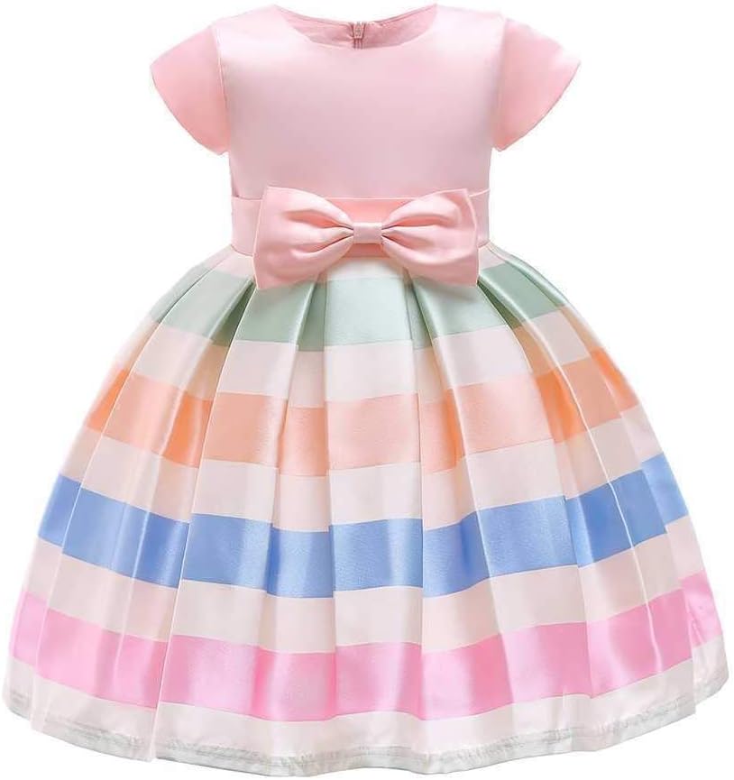 40 Offの激安セール 幼児の赤ちゃんフラワーガールズプリンセス プリンセスプリンセスドレスアップ女の子ちょう結びの花半袖カラフルなストライププリンセスドレスフラワーガールウェディングコスチュームピアノ演奏の服のための服 B1118 色 Pink 4 5years サイズ 40 Offの激安セール 幼児の赤ちゃんフラワーガールズプリンセス プリンセスプリンセスドレスアップ女の子ちょう結びの花半袖カラフルなストライププリンセスドレスフラワーガールウェディングコスチュームピアノ演奏の服のための服 B1118 色 Pink 4 5years サイズ