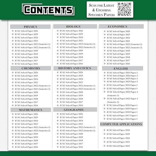 Image of PW ICSE Class 10 Previous Year Question Papers | 10 Years Solved Papers (2016-2026) | Board Exam 2027 | Physics, Chemistry, Maths, Biology, Economics, ... Computer Applications, English Paper 1 & 2