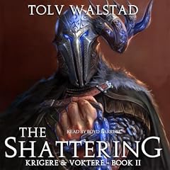 Diseño de la portada del título The Shattering
