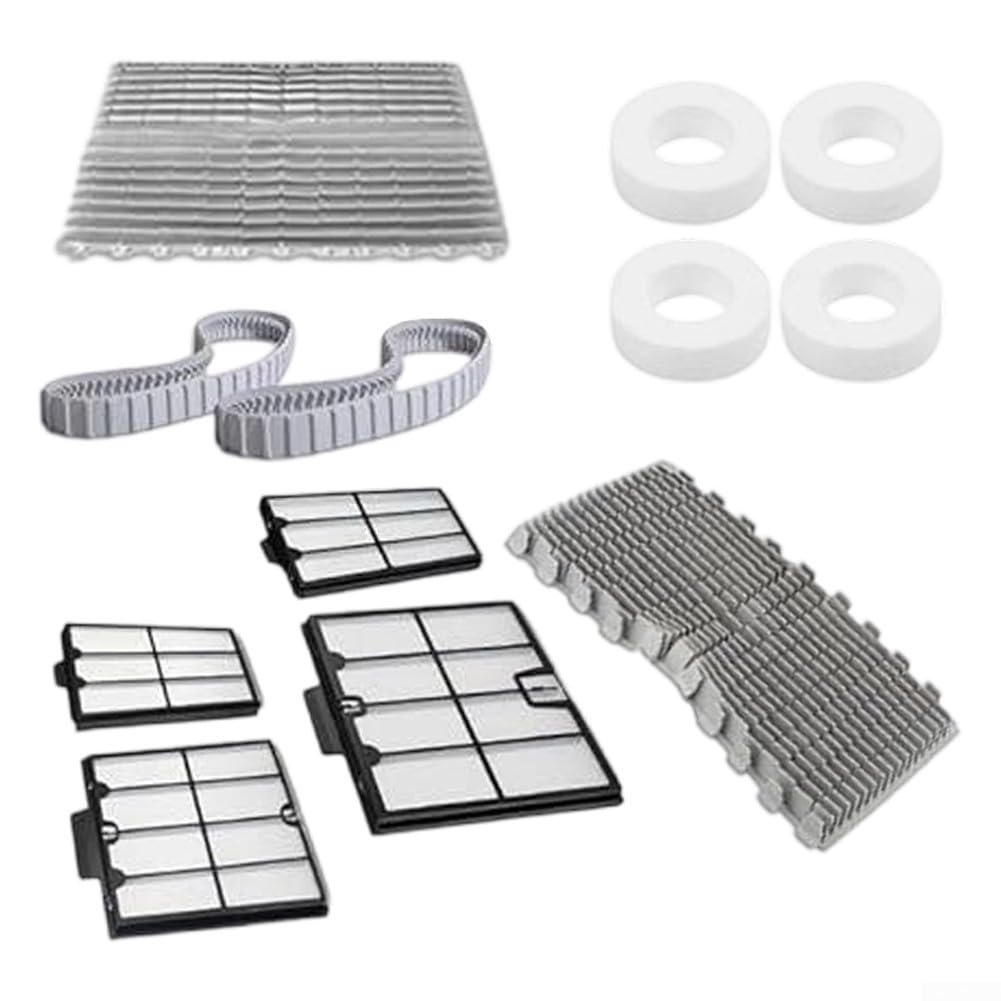 Kit d'entretien pour cartouche Dolphin Pool Robot pour Ps et Triton pour PS Plus avec 4 panneaux filtrants + 1 brosse active avant + 1 brosse arrière + 2 rails + 4 anneaux d'escalade