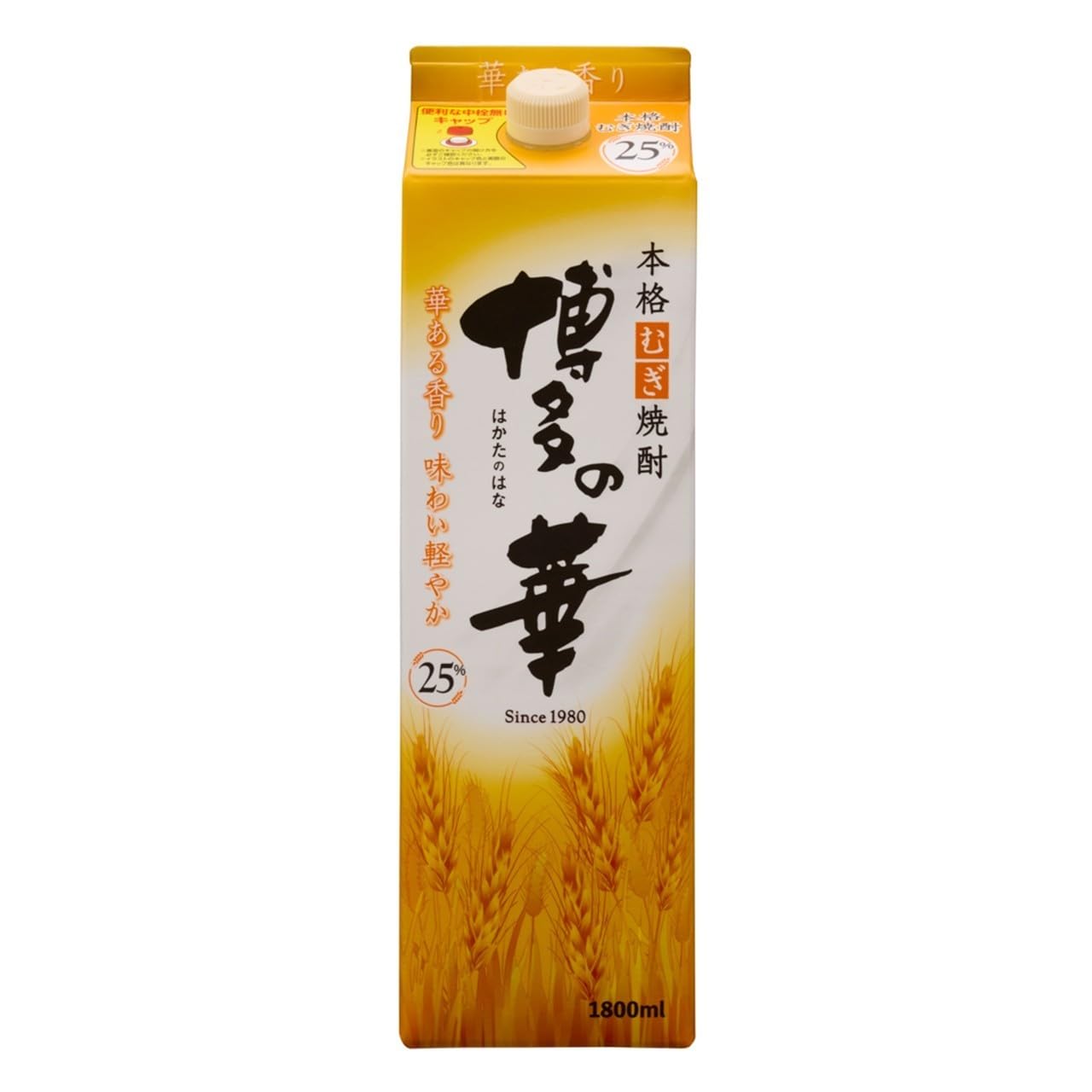 福徳長酒類 博多の華 麦焼酎パック 25度 1800ml Amazon.co.jp: 福徳長 博多の華 麦 パック [ 焼酎 25度 福岡県 1800ml
