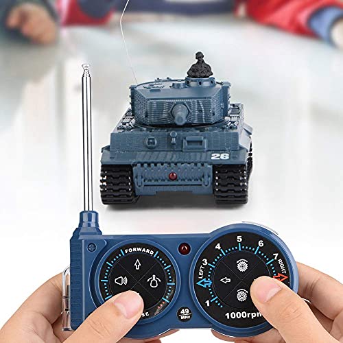 Tanques Teledirigidos, 1/72 Escala 4 Canales Mini Tanque Control Remoto Tanque de Juguete para Regalo de niños
