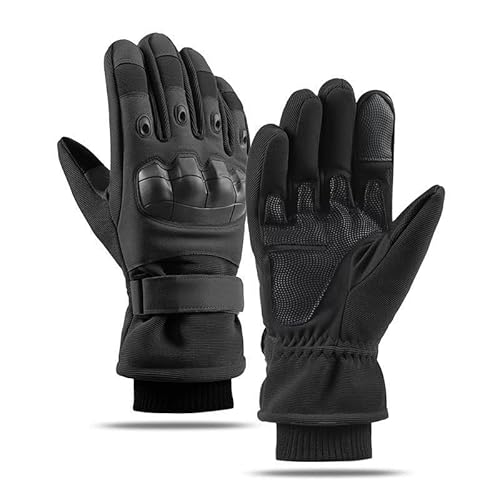 KEYSDEX Winter Motorcycle Tactical Warm Gloves, Rainproof