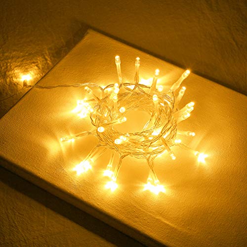 Cordão de luzes LED Uonlytech, luzes de corda de Natal, luzes LED para festivais de casamento (1 peç