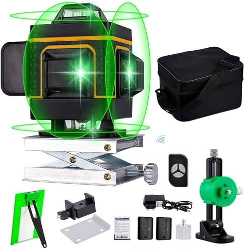 Niveau Laser 4D 360° avec 2 Batteries Rechargeables