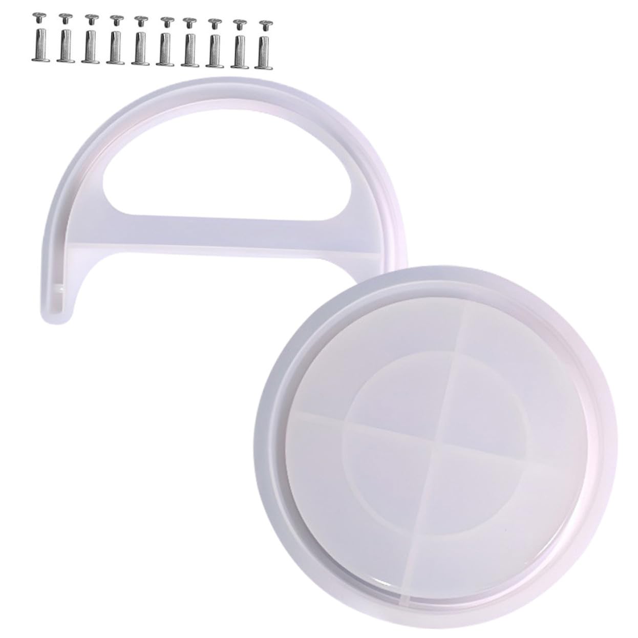 Molde de Silicona para Cubo DIY Resistente y Lavable Asa, Molde Flexible para Manualidades y Almacenamiento en Bricolaje