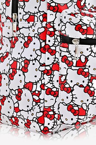 Image of Fast Forward Sanrio Hello Kitty Backpack for Girls, Boys, Women, Men, Adults, Unisex | Cute PU Leather Large Travel Backpack Purse Shoulder Purse | Hello Kitty Bag and Accessories