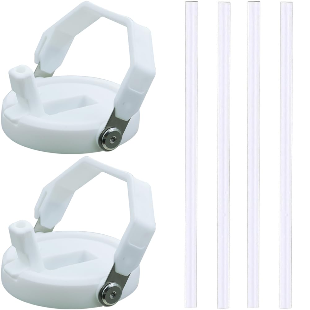 Dreamfocus 2PCS 40 oz Leak Proof Handle On Top Flip Straw Lid Replacement for Stanley 40 oz Cup Tumbler, Not for 30 oz