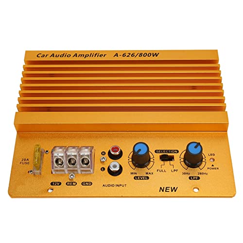 12V 800W Car High Power Amplifier, Stereo Power Audio Amplifier Board, Heat Dissipation Stereo Amplifier for Vehicle