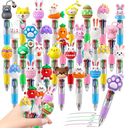 Image of CZWZ 30Pcs Mini Multicolor Pens in One 4-in-1 Cute Pens Bulk for Kids, Ballpoint Pen for Birthdays and Children