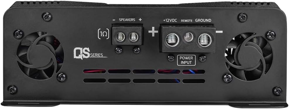 PRV Audio QS3000 1 Ohm 3000 Watt Amp Car Audio Amplifier Full Range HD Sound Monoblock 3K Car Amp with Built-in HPF and LPF Controls for PRO Audio Systems