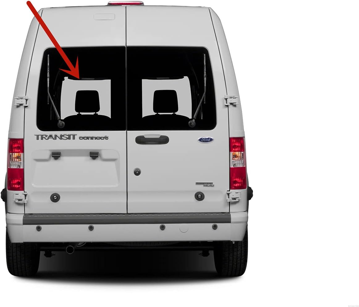 Factory Privacy Tinted Back Window Back Glass Driver Left Side Compatible with Ford Transit Connect 2010-2013 Models