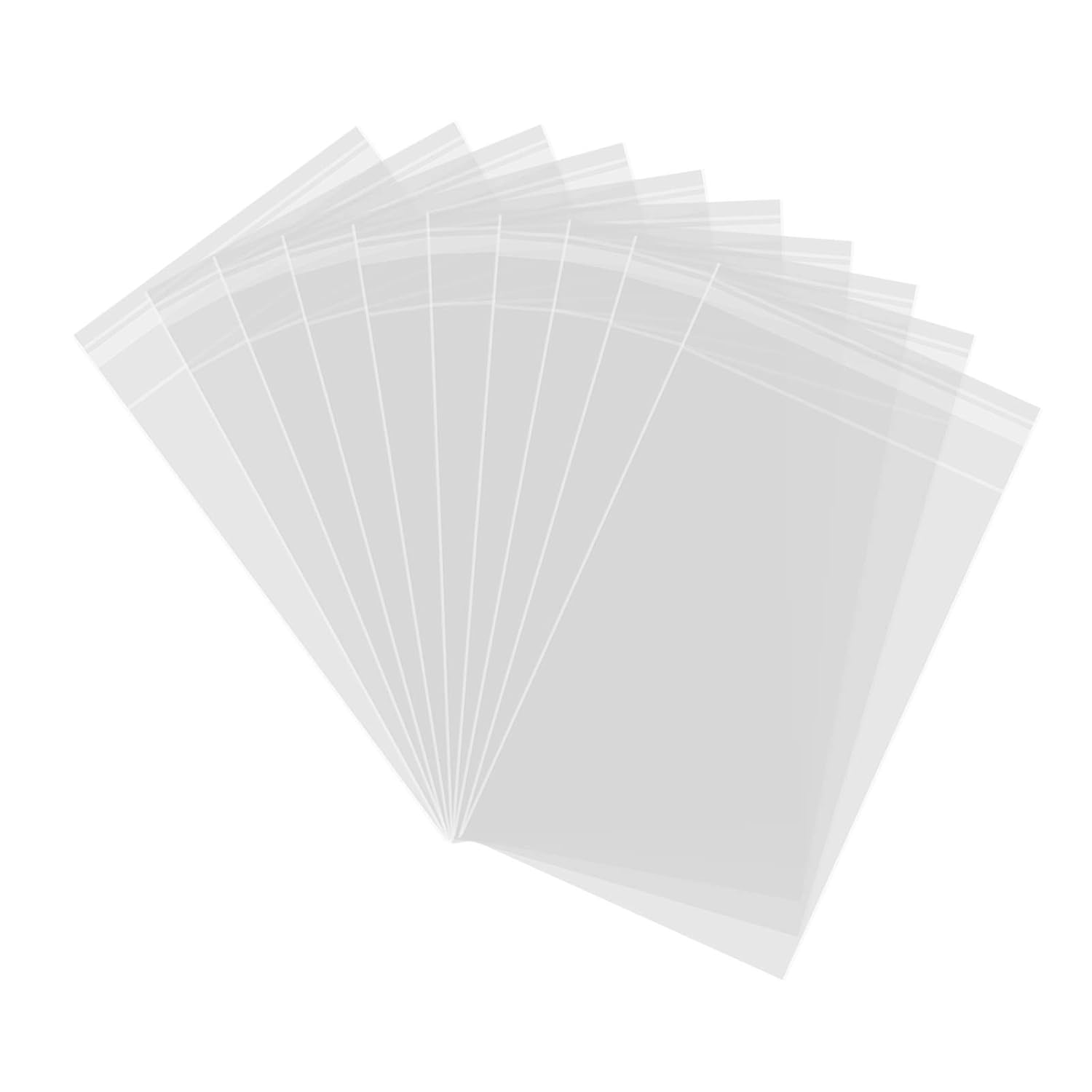 200ct Clear Plastic Bags with Sealing Labels, Self Sealing OPP Cellophane Bags, Clear Treat Bags for Bakery Cookies Candy Decorative Wrappers(2'' x 3'')