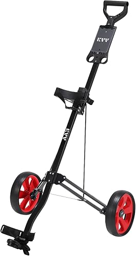KVV Carrito de golf con marco de aluminio de 2 ruedas