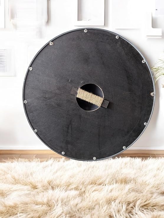 YOUR LIKE HANDICRAFT tarcza wikingów premium 61 cm – ręcznie wykonana drewniana lub żelazna, autentyczny średniowieczny design, gotowa do walki okrągła tarcza do dekoracji i
