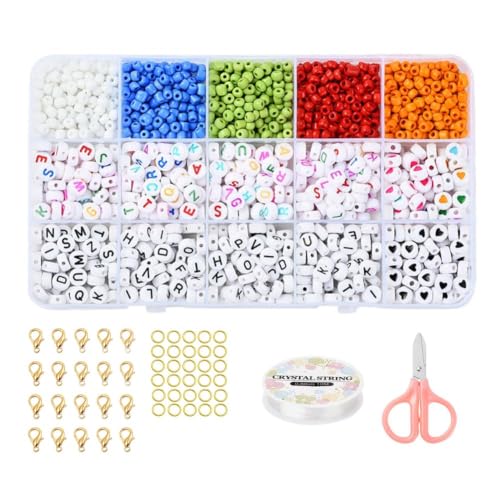 Image of Beadsnfashion Multicolor Colors Glass Seed Beads with Beads Storage Box for DIY Jewellery Making, Beading, Embroidery and Art & Crafts Fir Girls and Kid