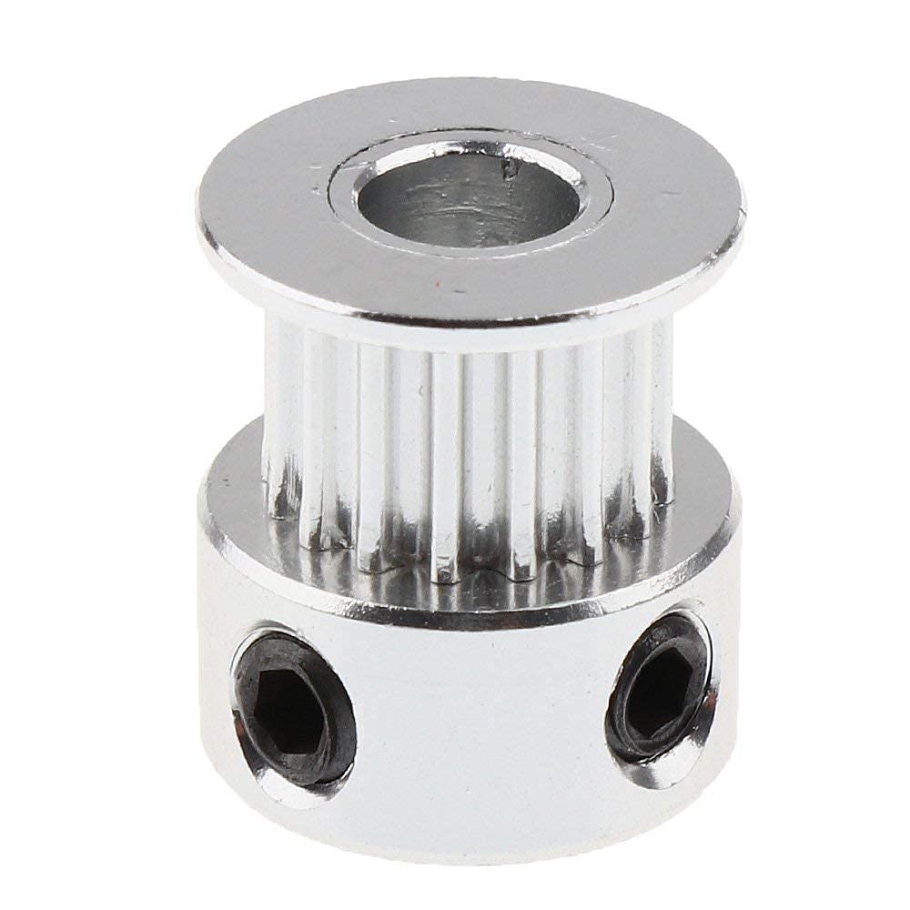 TESSERACT GT2 16 Teeth Pulley/Timing Pulley with Bore 5mm I Timing Aluminum Drive Pulley for GT2 10mm Open Timing Belt I 16T W10 B5 GT2 Pulley I For 3D Printers/Laser Machines/CNC Machines (Qty: 4)