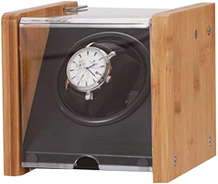 Watch Accessories Watch Winders Automatic Watch Winder - Wood Rotate Electric Watch Box Silent Motor Watch Case, Birthday Fathers Day Mothers Giftss Watch Winder Display Watch Box