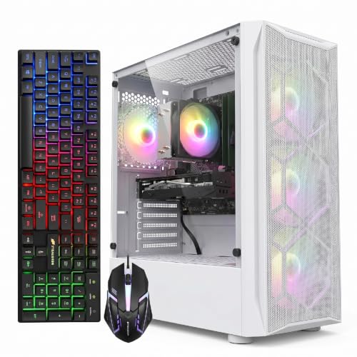Image of STGAubron Gaming PC Desktop,Core I7,GTX 1070 8G,16G RAM,512G SSD | Gaming Computer Tower for Streaming,Video Editing,Home,School,I7 up to 3.9GHz,ARGB Fan,WiFi 6,BT 5.0,4K DP,HDMI,Win11 Home