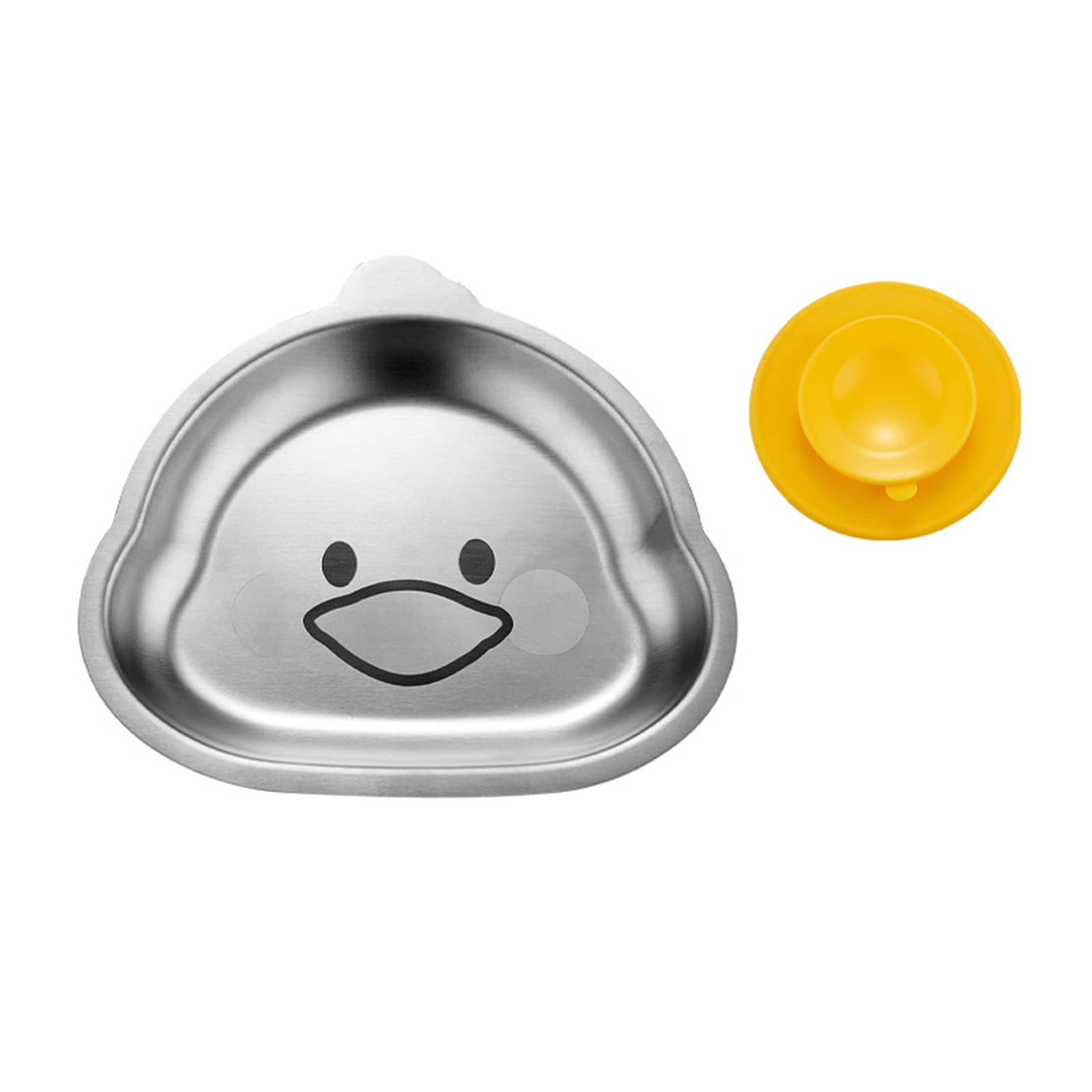 SELiLe Edelstahl-Material Kinderteller Kantinen Abendessen Tabletts Kinder Lebensmittel Teller Cartoon Tierform für Erwachsene Kinder Edelstahl Kinderteller