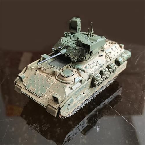 Us M2A3 Bradley Fighting Vehicle Dusty Version 1/72 Abs Tank Pre-Built Model #TOP3
