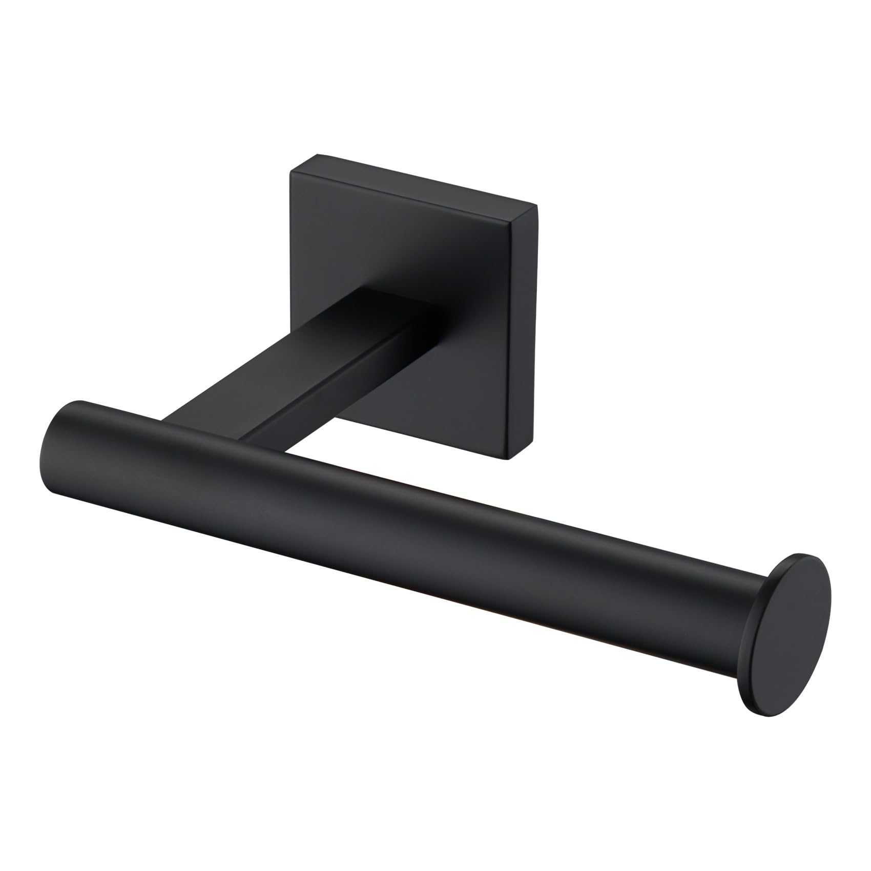KOKOSIRI Toilet Paper Holder for Bathroom Toilet Roll Holder Hold Mega Rolls Wall Mounted, Matte Black Stainless Steel B2008BK