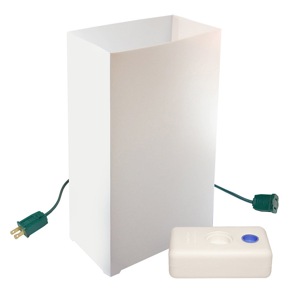 Electric Luminaria Kit with LumaBases Color: White