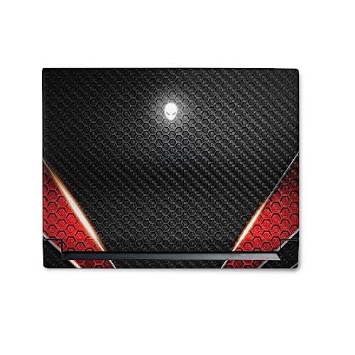 Image of MightySkins Carbon Fiber Skin Compatible with Alienware M18 R1 (2023) Full Wrap Kit - Hex Rays | Protective, Durable Textured Carbon Fiber Finish | Easy to Apply & Change Styles | Made in The USA