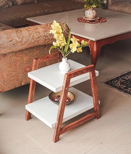 Image of VASIL MART Wooden End Table for Living Room, Sofa Side Table for Drawing Room, Bedroom, Office Balcany etc.