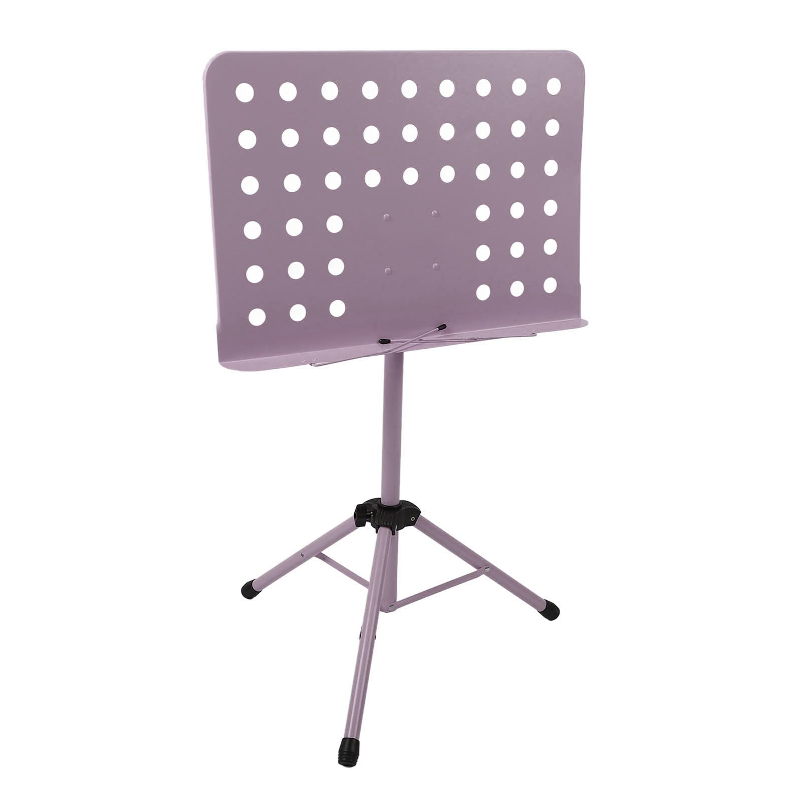 Atril Portátil Ajustable para Partituras para Músicos y Directores, Diseño Plegable, Metal ABS Resistente, 1 Unidad (Púrpura)
