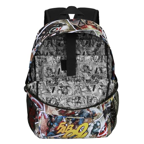 Marvel Unisex Fan Fight Backpack 2.2 FAN Fight Backpack 2.2 (pack of 1), Multicolour Captain America, One Size, FAN Fight Backpack 2.24