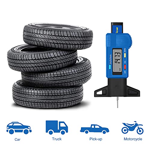 Goodyear Digital Tyre Tread Depth Gauge Measuring Tool Car, Trucks MOT Compliant| Precision Measuring Tool for Accurate Tire Tread Depth, Easy-to-Read LCD Display| Material Steel 2 Goodyear Digital Tyre Tread Depth Gauge Measuring Tool Car, Trucks MOT Compliant| Precision Measuring Tool for Accurate Tire Tread Depth, Easy-to-Read LCD Display| Material Steel - Image 2