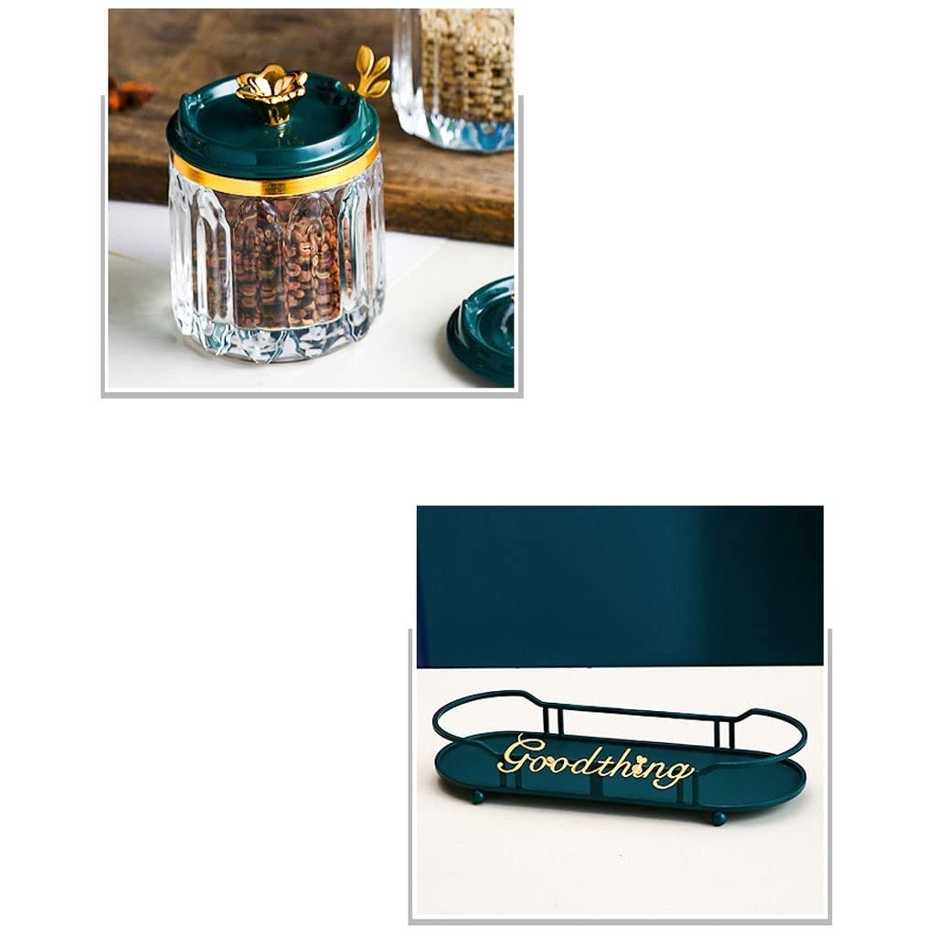 Boîte d'assaisonnement Boîte d'assaisonnement transparente avec couvercle Cuillère Pot d'assaisonnement en verre Récipient d'assaisonnement Pot à épices domestique (8,5 oz) Ensemble de bouteilles d'a