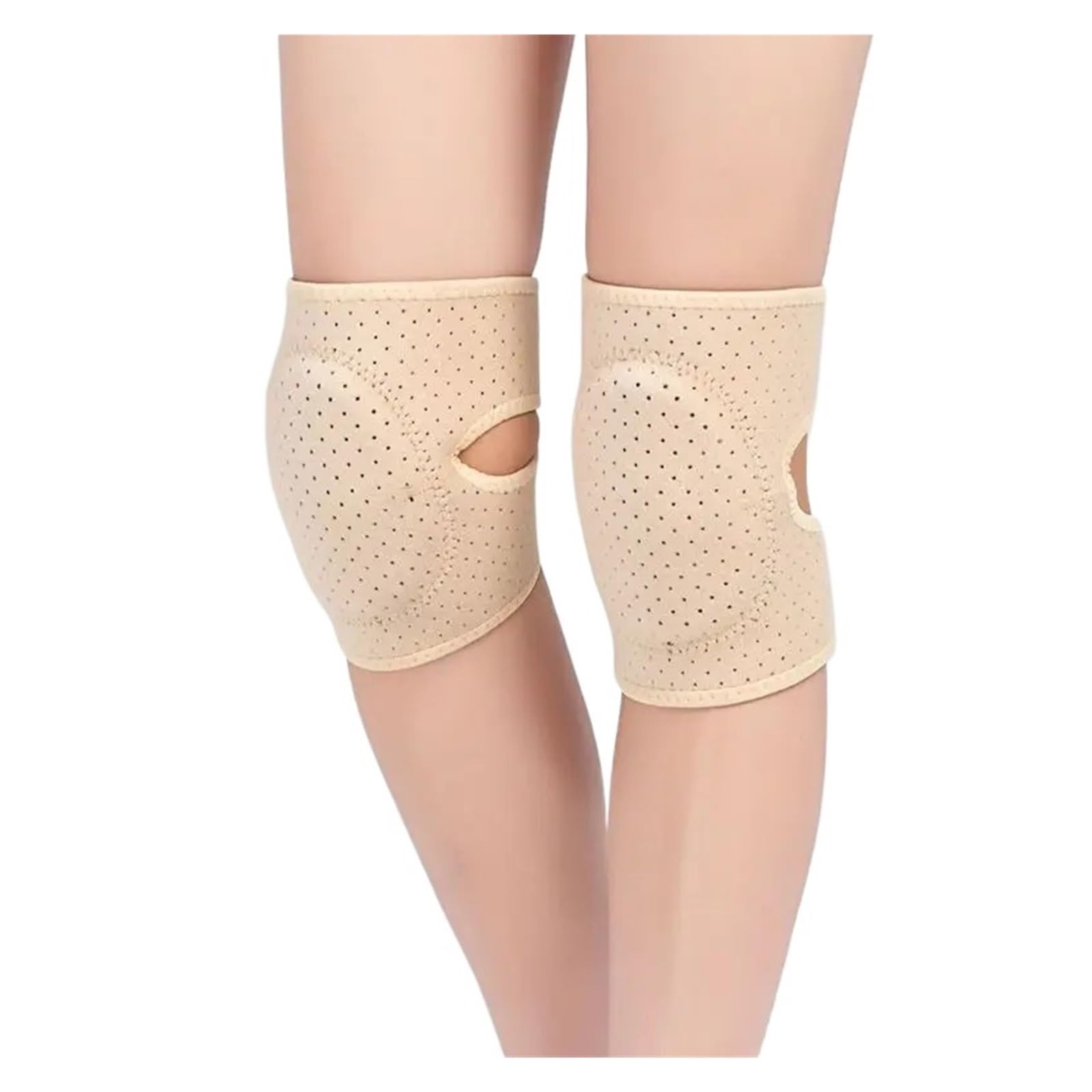 Lxhzsy Women's Light Yellow Knee Pads 1Pair Knee Pads Dance Yoga Tennis Knee Support Brace Sport Gym Kneepad Children Workout Padded Sponge Knee Protection(,S)