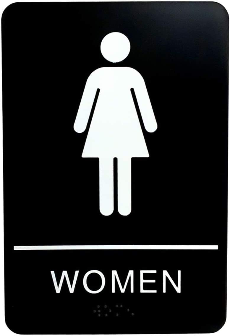 Women's Bathroom And Restroom Signs ADA Approved Public