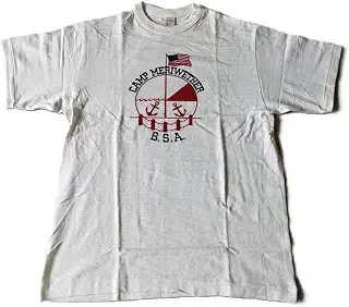 [WAREHOUSE] ウエアハウス 半袖Tシャツ オフ (ホワイト系) メンズ レディース ユニセックス LLot 4601 CAMP MERIWETHER アメカジ